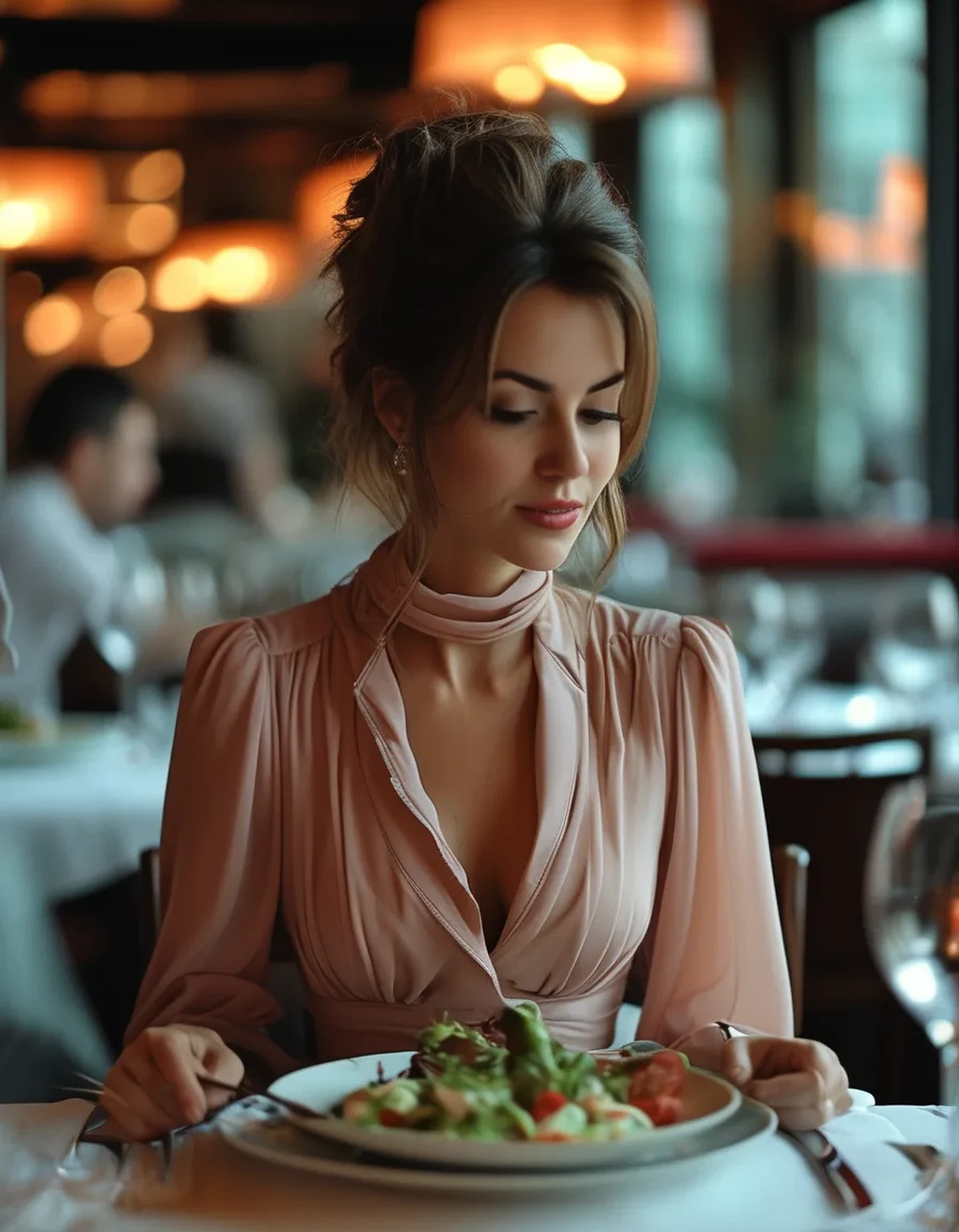 The Restaurant Booth Problem That Ruins a Tall Woman's Date Night Outfit