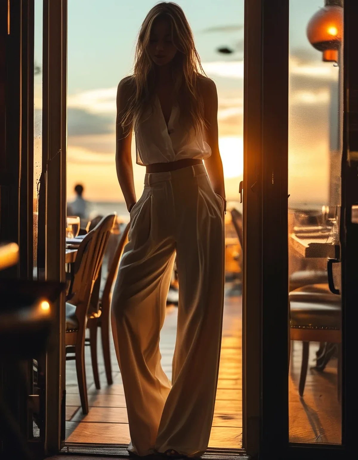 Why Wide-Leg Trousers Need a Different Shoe When You're Tall